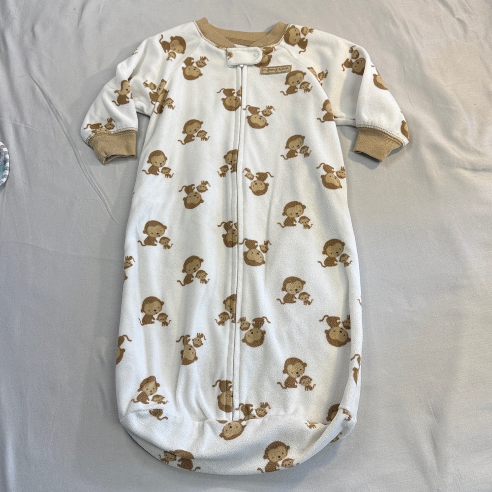 🐥 Carter's - Child of Mine Tan Baby long sleeve plush Sleep Sack